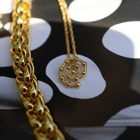Mini Mod Spiral Necklace