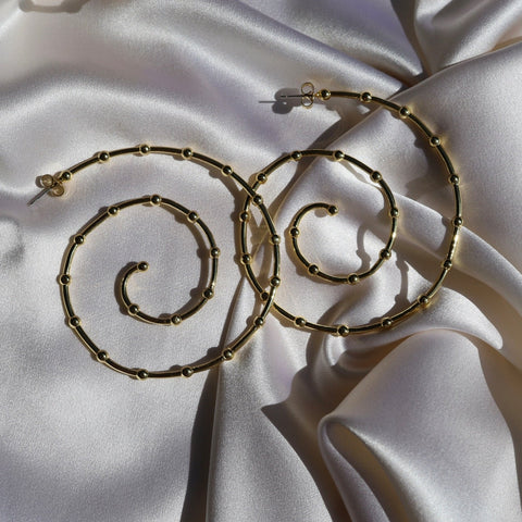 Large Mod Spiral Hoops