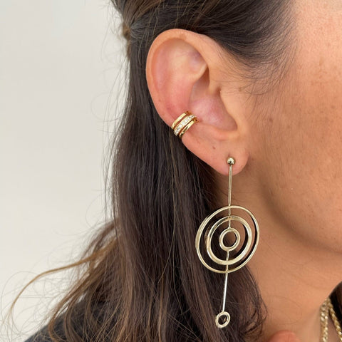 SATELLITE STATEMENT EARRINGS