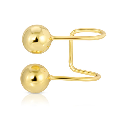 Double Orb Ear Cuff
