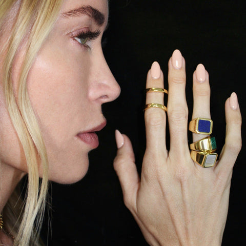 Malachite Signet Ring