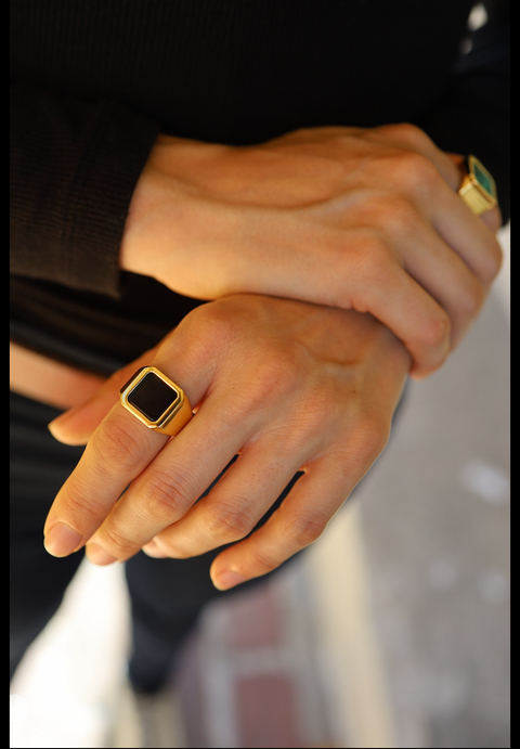 Onyx Signet Ring