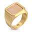 Peach Moonstone Signet Ring