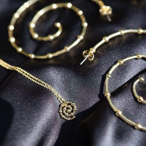 Mini Mod Spiral Necklace