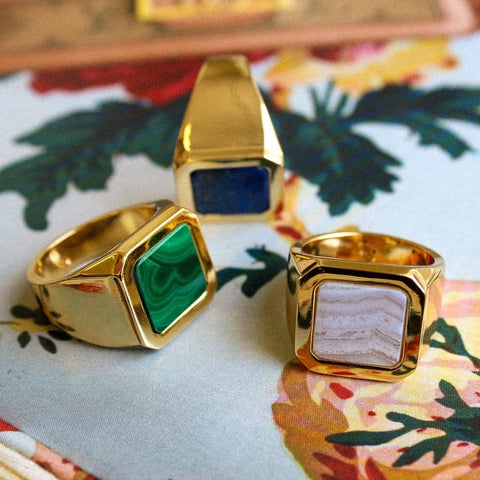 Lapis Signet Ring