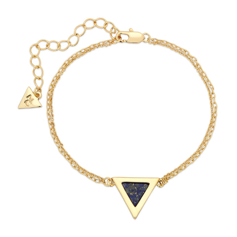 Triad Lapis Inlay Bracelet