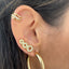 Pavé Honeycomb Ear Climber