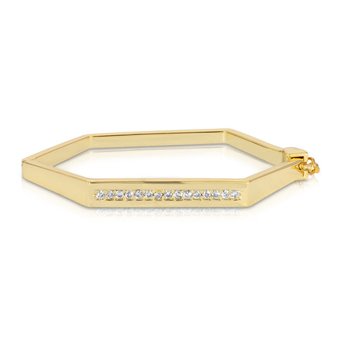 Honeycomb Pavé Bar Bracelet