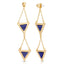 Double Triad Stone Earrings