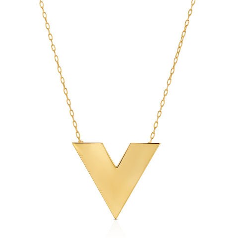 Open Triangle Chain Necklace