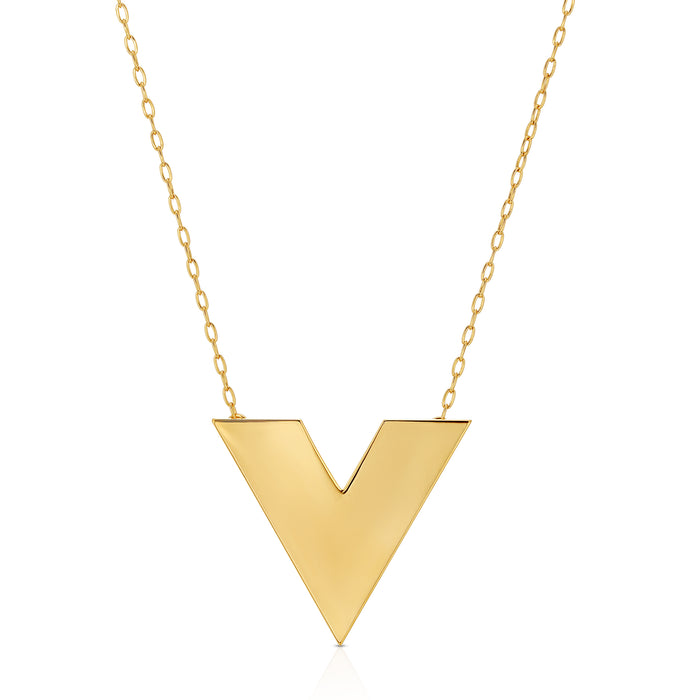 Open Triangle Chain Necklace
