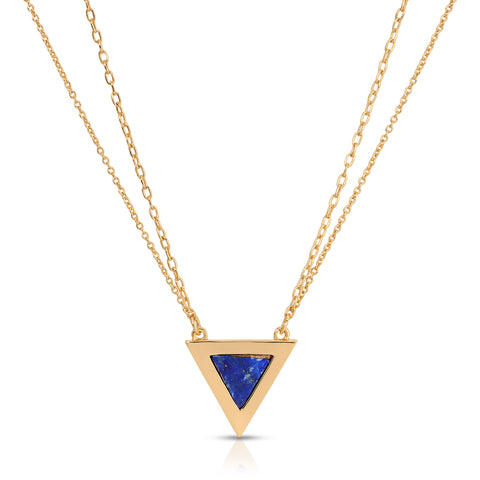 Triad Stone Inlay Necklace