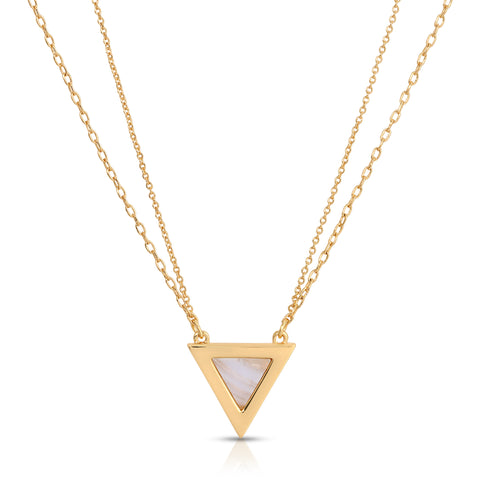 Triad Stone Inlay Necklace