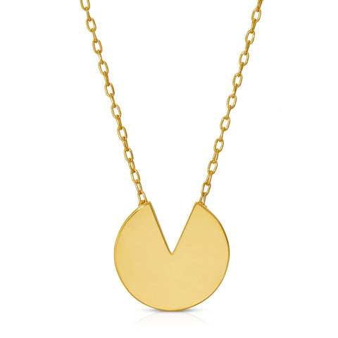 Disc V Cut Out Necklace
