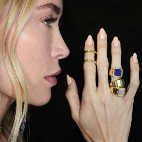 Lapis Signet Ring