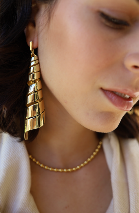 Large Ribbon Earrings