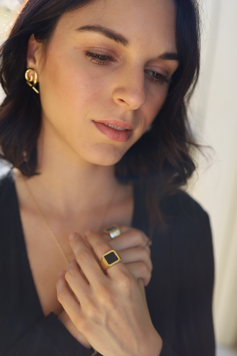 Onyx Signet Ring