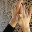 Peach Moonstone Signet Ring