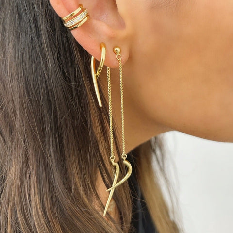 Talon Chain Drop Earrings